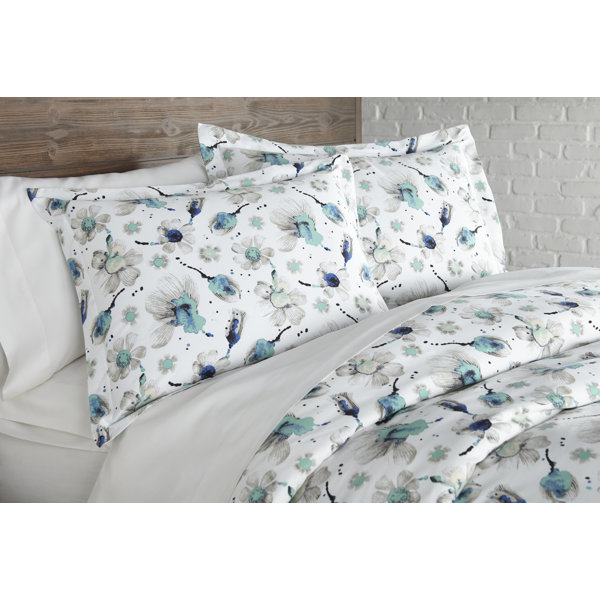 Ebern Designs Champlin Standard Cotton 300 TC Duvet Cover Set & Reviews